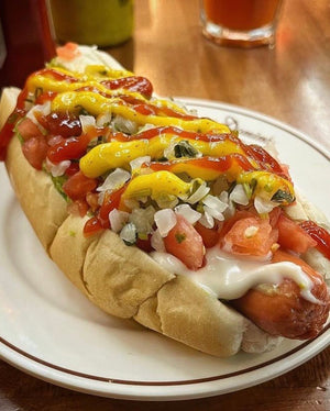 Dia del completo y cerveza