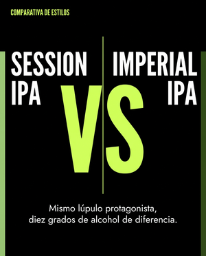 Session IPA vs Imperial IPA: dos extremos de la misma escala