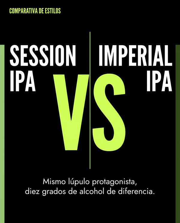 Session IPA vs Imperial IPA: dos extremos de la misma escala