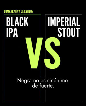 Black IPA vs Imperial Stout: oscuras pero opuestas