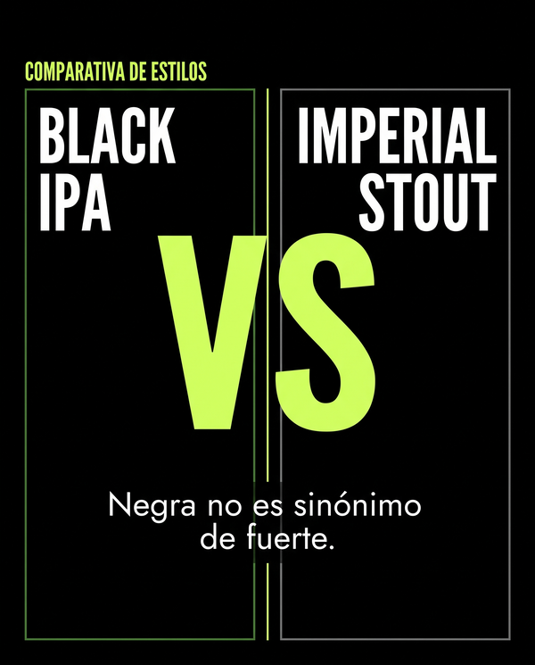 Black IPA vs Imperial Stout: oscuras pero opuestas