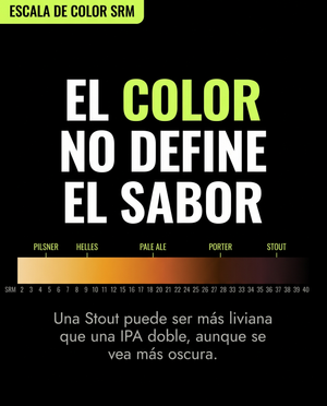 Escala de color SRM: el color no define el sabor