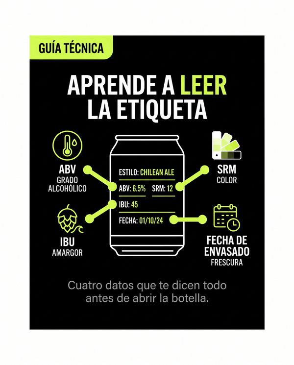 Cómo leer la etiqueta de una cerveza artesanal
