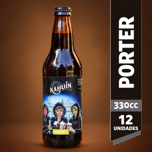 Pack 12 un. Cerveza Kahuin Porter 6° 330 cc