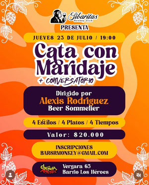CATA CON MARIDAJE "CONVERSATORIO BEER SOMMELIER" - 23/JULIO 19:00