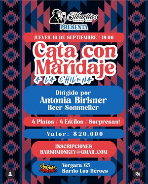 CATA CON MARIDAJE "A LA CHILENA" - 10/SEPTIEMBRE 19:00