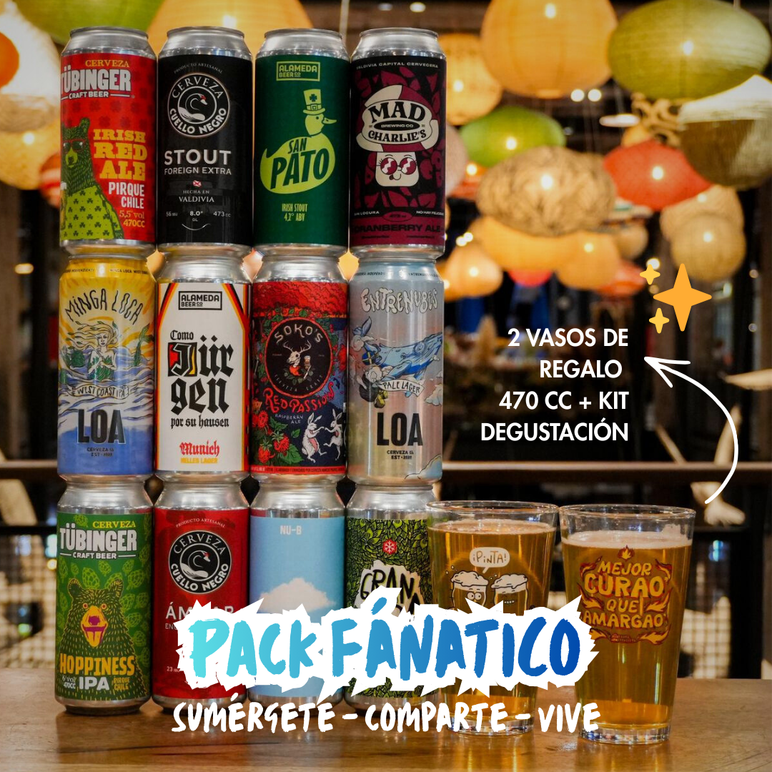 Pack Fanático + 2 Vasos de Regalo