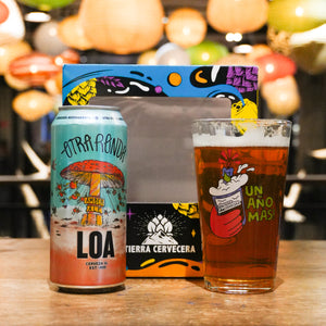 ESTUCHE DE REGALO AMBAR (Vaso Pinta 500 ml + Loa Otra Ronda)