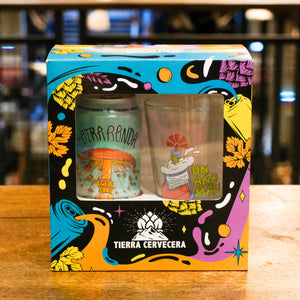 ESTUCHE DE REGALO AMBAR (Vaso Pinta 500 ml + Loa Otra Ronda)