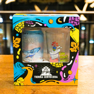 ESTUCHE DE REGALO LAGER (Vaso Pinta 470 ml + Loa Entrenubes)