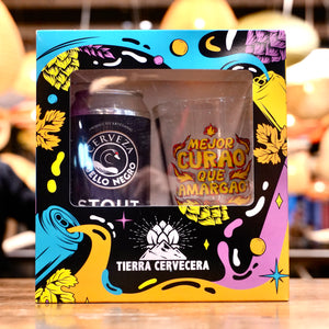 ESTUCHE ENAMORADO (Vaso Pinta 470 ml + Cuello Negro Stout)
