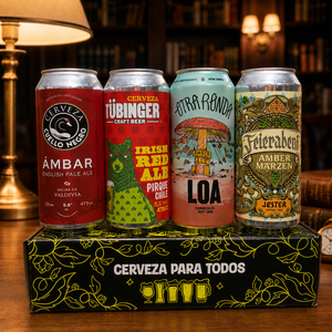 Regalo Padre Cerveza Box Papa Rojo