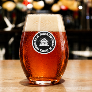 COPA AMBER TIERRA CERVECERA LOGO 440 ML