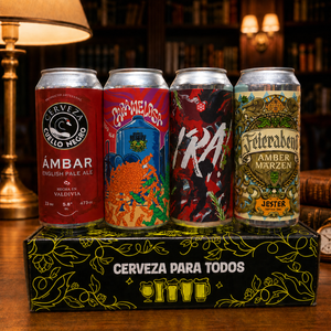 Regalo Padre Cerveza Box Papa Rojo