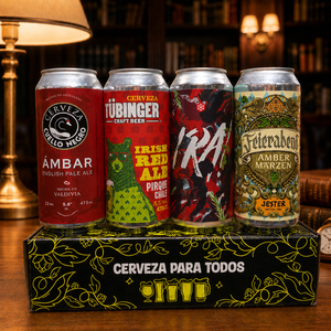 Regalo Padre Cerveza Box Papa Rojo