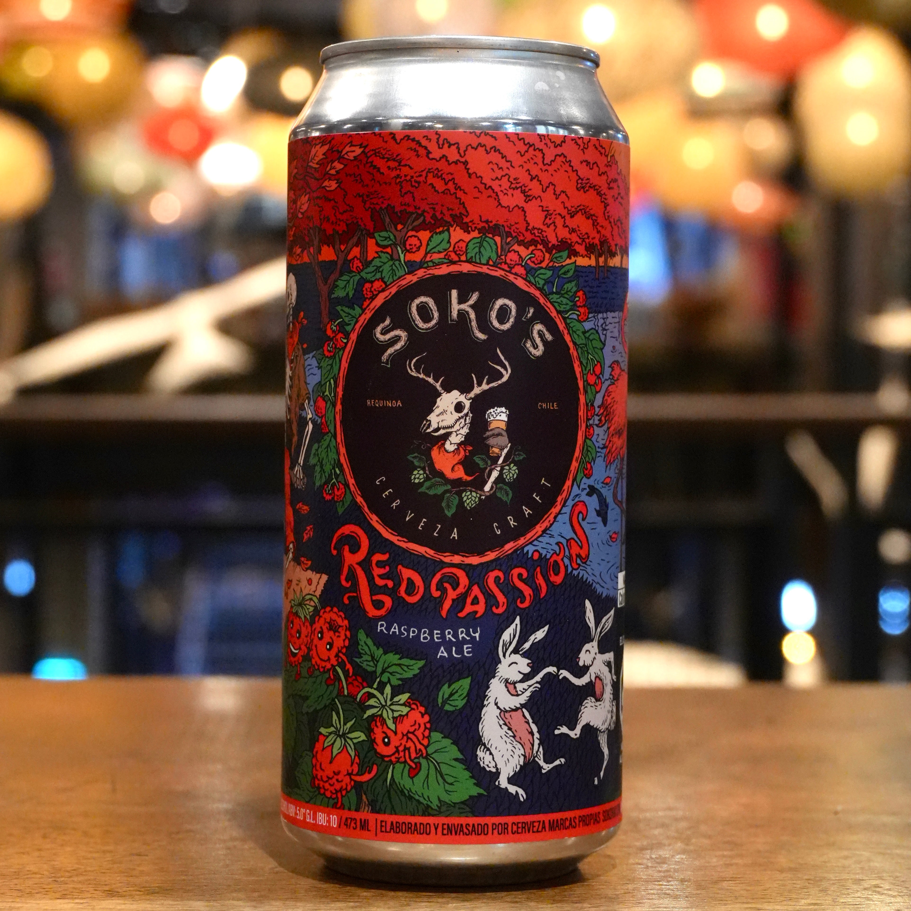 SOKOS RED PASSION Raspberry Ale — Cerveza Artesanal | Tierra Cervecera
