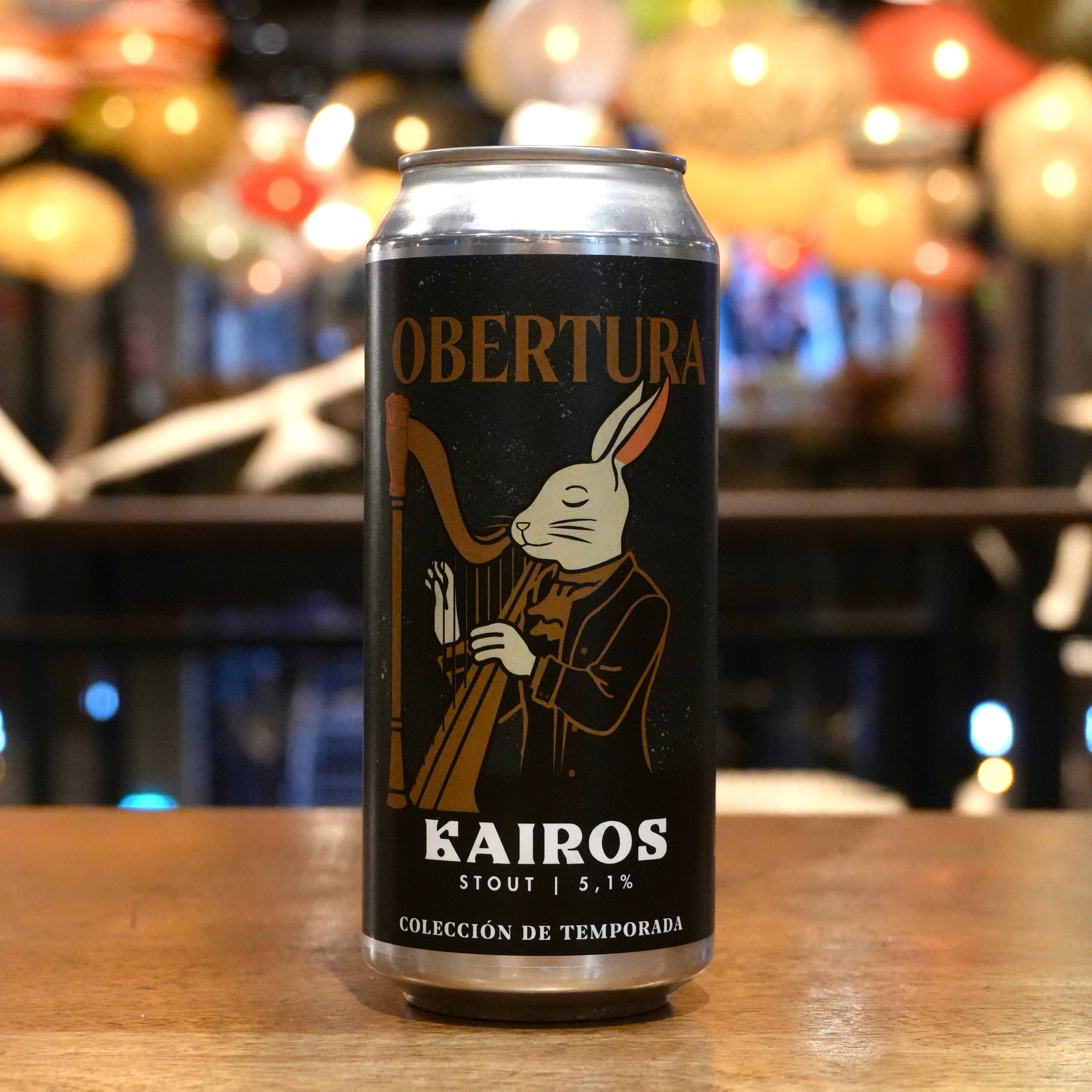 Cerveza KAIROS OBERTURA Stout Lata 473 cc | Tierra Cervecera