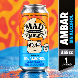 Cerveza Mad Charlies Sin Alcohol Amber Ale 0º 355 cc