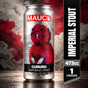 Cerveza Mauco Cururo Russian Imperial Stout 8º Ale 473 cc
