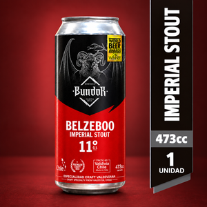 Cerveza Bundor Belzeboo Imperial Stout 11º 473 cc