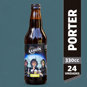 Pack 24 un. Cerveza Kahuin Porter 6° 330 cc