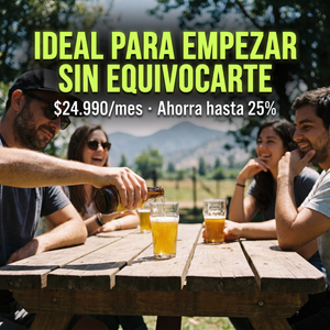 Nivel Catador - sirviendo cerveza en junta al aire libre