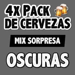 Pack Cerveza Mix Sorpresa 4x Oscuras