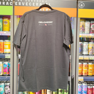 POLERA CUELLO NEGRO - GRIS