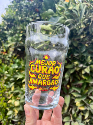 VASO NONIC MEJOR CURAO QUE AMARGAO 570 ML