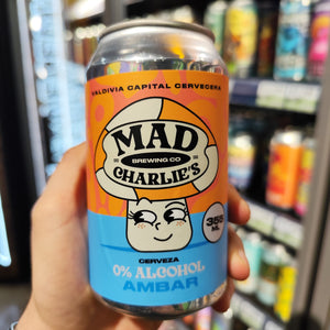 Cerveza Mad Charlies Sin Alcohol Amber Ale 0º 355 cc