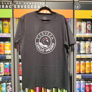 POLERA CUELLO NEGRO - GRIS